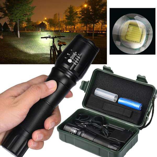 XML T6 Zoomable LED Flashlight X800 G700 Charger Torch Lamp