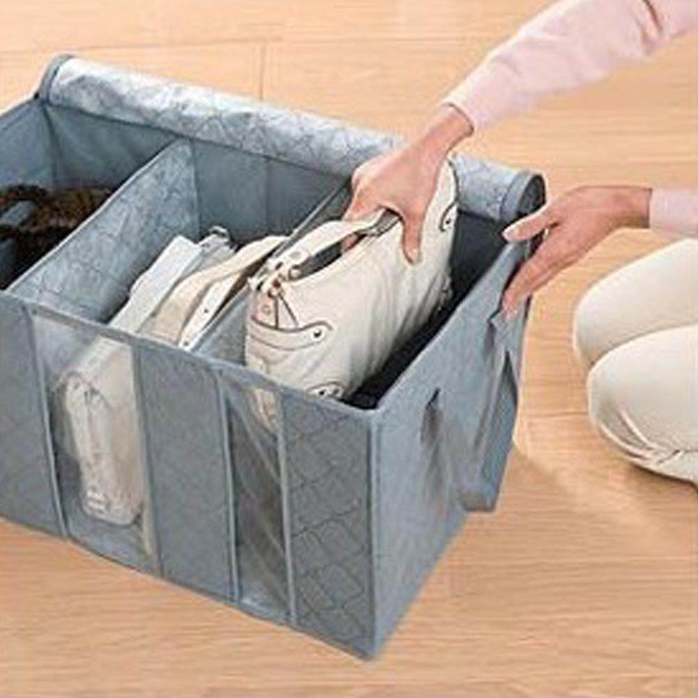 MG 65L Folding Storage Bag Non-woven Clothing Toys Finishing Box Blanket Organizer Wardrobe Clothes Divider