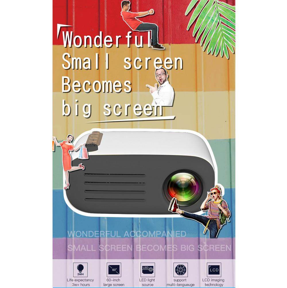 JY YG200 Máy Chiếu Mini Di Động Rạp Hát Tại Nhà 1080 P USB AV HDMI Full HD LED Beamer