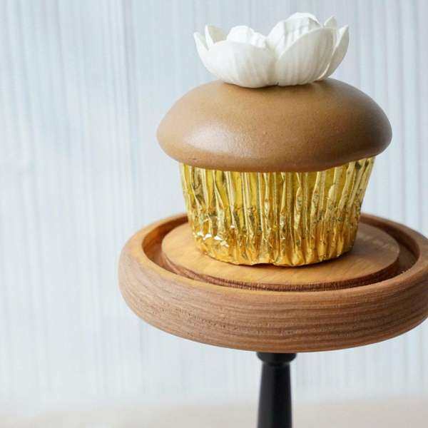 Vintage wood Cake Holder Cupcake Stand Dessert Platter Display Party - intl