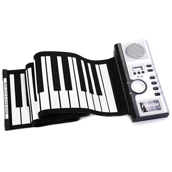 Hợp thời trang Linh Hoạt 61 Phím Dẻo Silicone MIDI Kỹ Thuật Số Cuộn lên Bàn Phím Đàn Piano