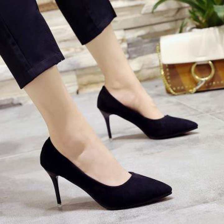 black heels for office