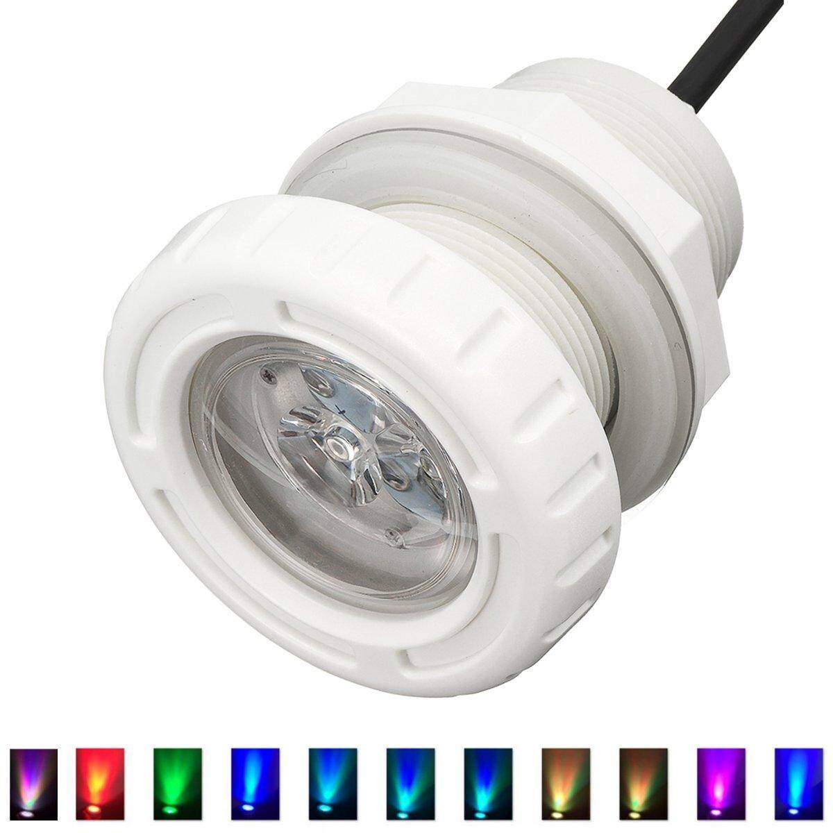 Đèn Led Bể Bơi đèn Spa Màu RGB Cho 2 inch Tường Phụ Kiện 12VAC CE IP68 # Ánh Sáng Trắng