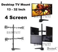 Brateck Ldt12 T024 13 To 32 Inch 2 Two Dual Double Screen Monitor