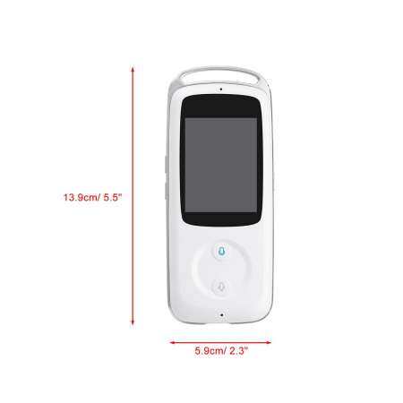 ปรึกษา 2.4 นิ้ว TFT หน้าจอสี Translator HD หน้าจอสัมผัส 18 ภาษาสีดำ/สีขาว
มองหาของดี