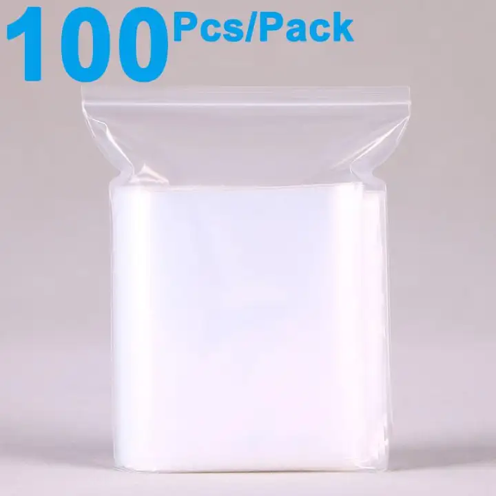 large clear plastic bags with zipper