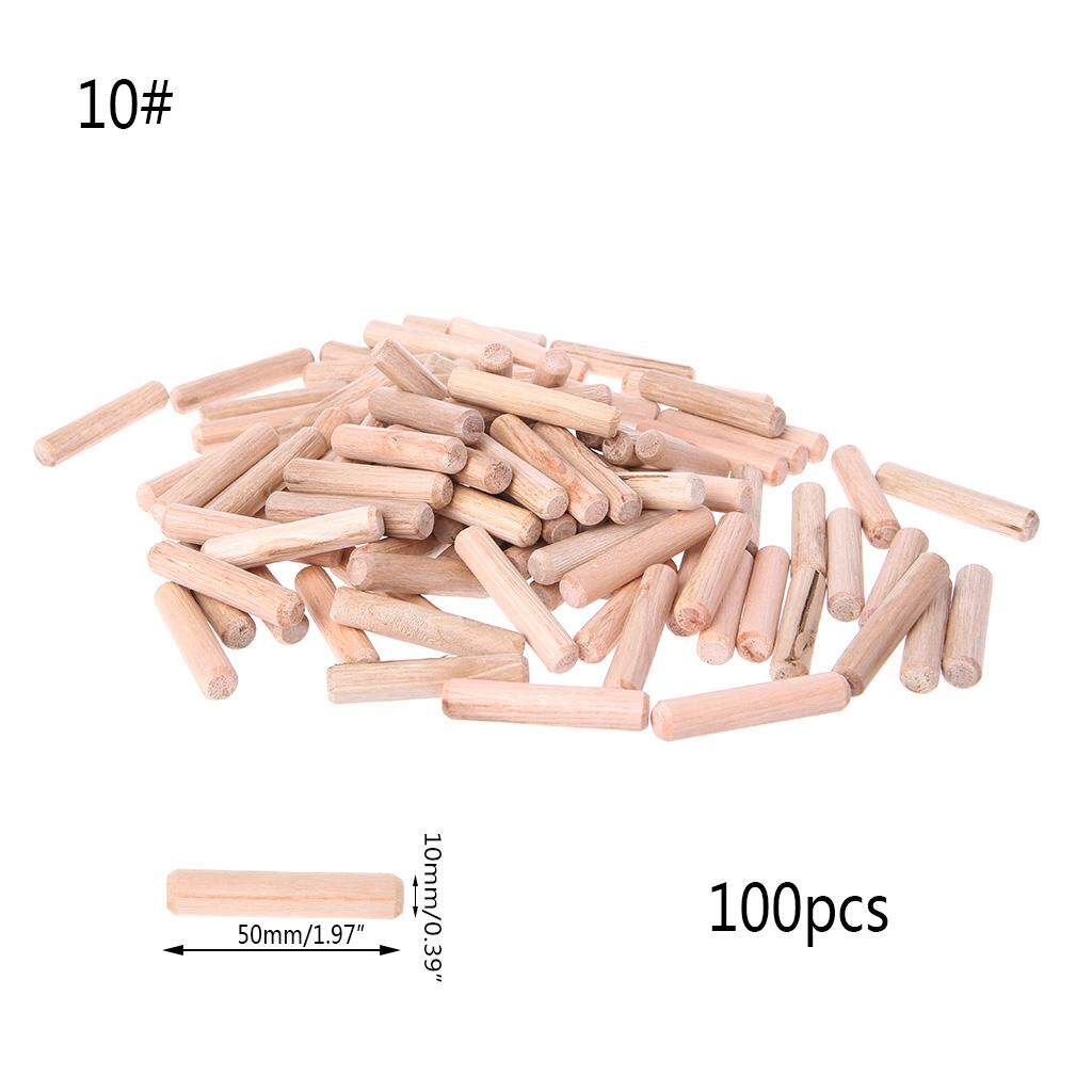 1 Set Wooden Dowel Cabinets Drawer Furniture Fluted Grooved Glue Rods Dowel Pin