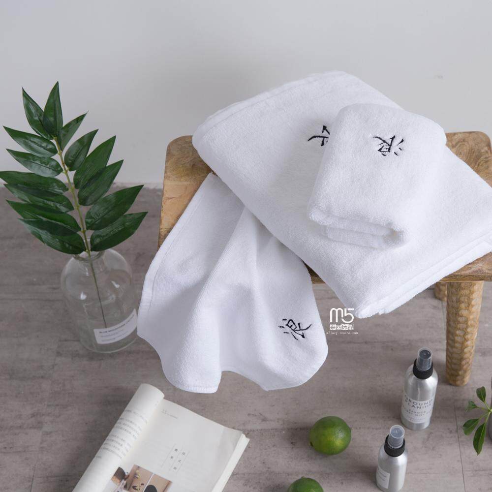 M5 Khách Sạn Khăn Mặt Nghề Thêu Giản Lược Nam Rửa Mặt Khăn 100% Cotton Khăn Tắm Khăn Mặt 100% Cotton Hút Nước Màu Khăn Vuông