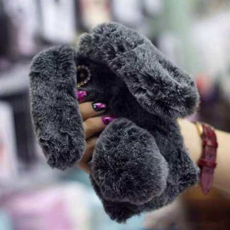 Happy - สำหรับ Samsung S8/S9, S8/S9 Plus กระต่ายน่ารักนุ่ม Plush ป้องกันเคสโทรศัพท์ Happy - สำหรับ Samsung S8/S9, S8/S9 Plus กระต่ายน่ารักนุ่ม Plush ป้องกันเคสโทรศัพท์