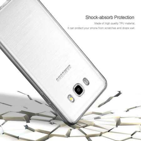 Rymall สำหรับ Galaxy J7 (2016) กรณีครอบคลุมเต็มรูปแบบหน้าและหลังกันกระแทก TPU Ultra Slim ป้องกันหน้าจอที่ชัดเจน 360 เคสโทรศัพท์สำหรับ Galaxy J7 (2016) - INTL