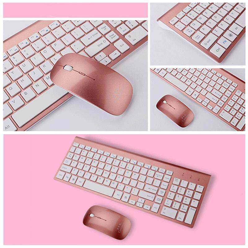 2.4Ghz UltraThin Wireless Keyboard And Mouse Combo With USB Receiver
