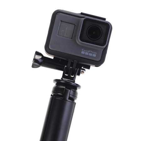 ขาตั้งกล้องแบบพกพามินิขาตั้งสามขากริปมือจับไม้เซลฟี่ขยายสำหรับ DSLR SLR สำหรับ GoPro HERO 7/6/5/4 Xiaomi yi 4 K Action Mijia กล้องกีฬา