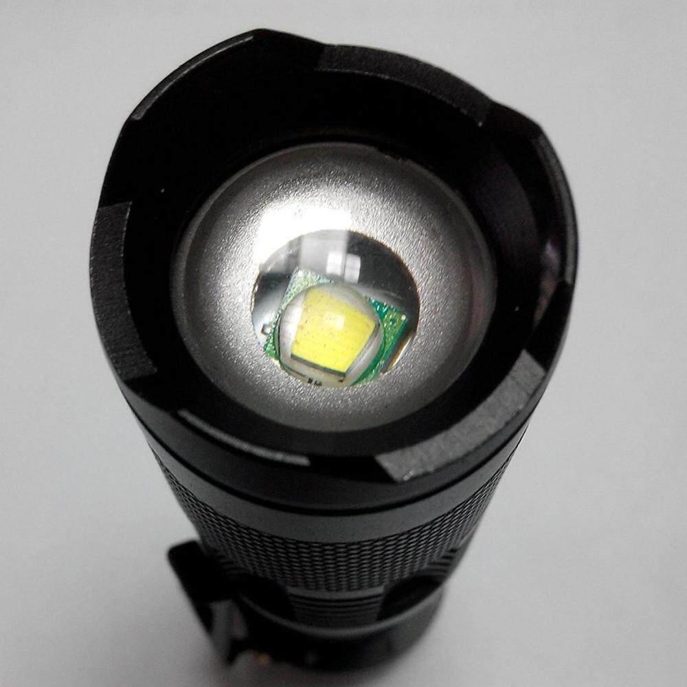 5PC Mini CREE Q5 LED Flashlight Torch 7W 1200LM Adjustable Focus Zoom Light Lamp