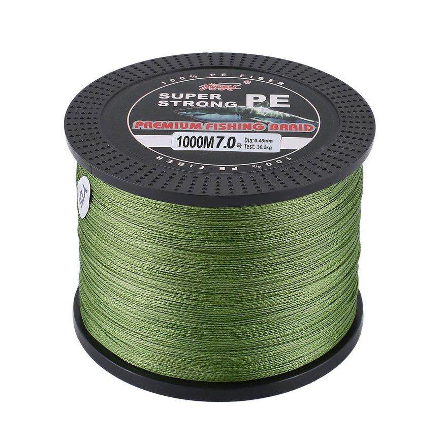 Good 1000 เมตร Pe Braided เอ็นตกปลาทนต่อการขัดถู 0.45 มิลลิเมตร 36.2 กิโลกรัมเอ็นตกปลา