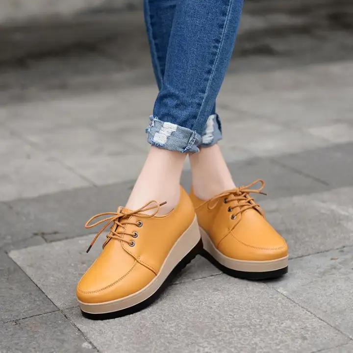 Summer Woman S Closed Toe Wedges Genuine Leather Heighten Casual