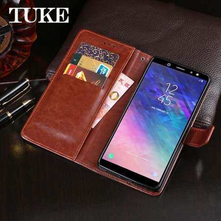 TUKE สำหรับซัมซุงกาแล็คซี่ A6 PLUS 2018 ซองกระเป๋าสตางค์หรู PU เคสหนัง Samsung A6 PLUS 2018 พลิกโทรศัพท์มือถือซิลิโคน SHELL ฝาหลัง - INTL TUKE สำหรับซัมซุงกาแล็คซี่ A6 PLUS 2018 ซองกระเป๋าสตางค์หรู PU เคสหนัง Samsung A6 PLUS 2018 พลิกโทรศัพท์มือถือซิลิโคน SHELL ฝาหลัง - INTL