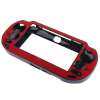 Miracle Shining Aluminum Brushed Plated Plastic Case Skin Protect Cover for ps vita Red