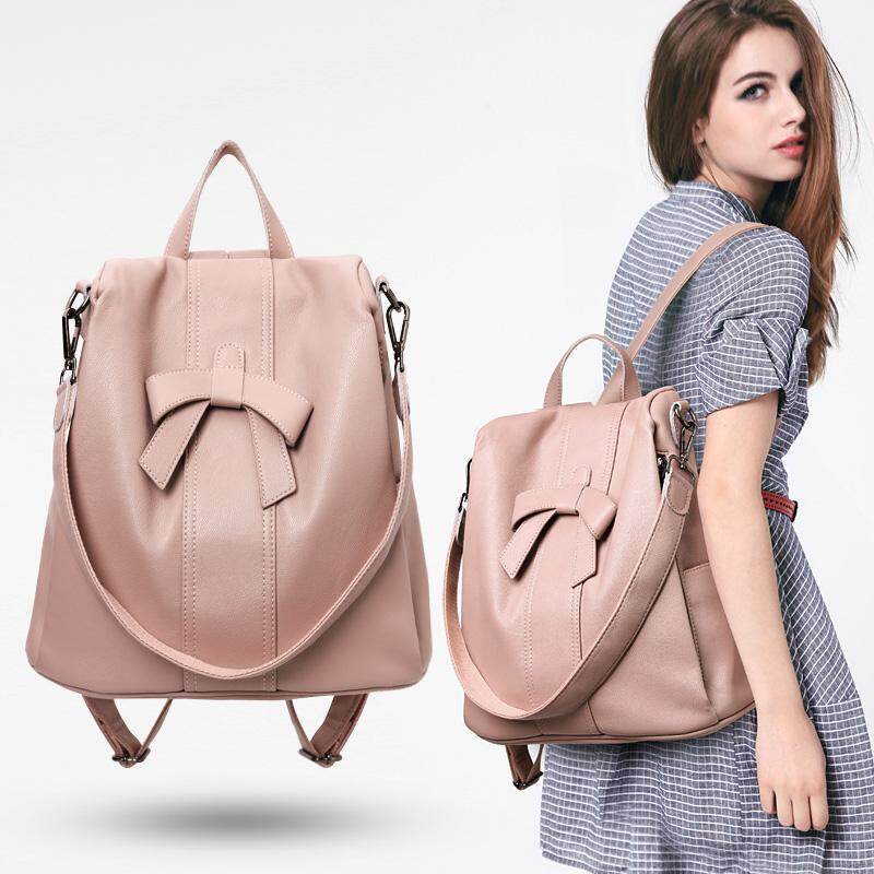 genuine leather backpack purse