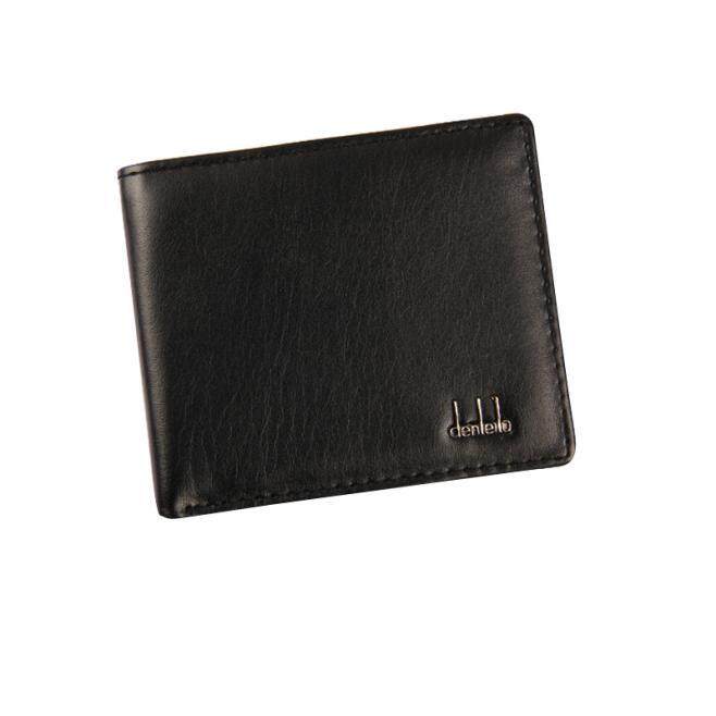 MENS LEATHER WALLET BLACK BIFOLD QUALITY REAL CREDIT CARD HOLDER PURSE GIFT