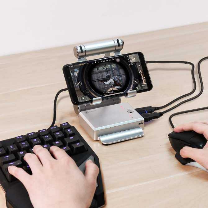 Giá GameSir X1 BattleDock Bàn Phím và Chuột Chuyển Đổi Đứng Di Động Điện Thoại cho PUBG/FPS