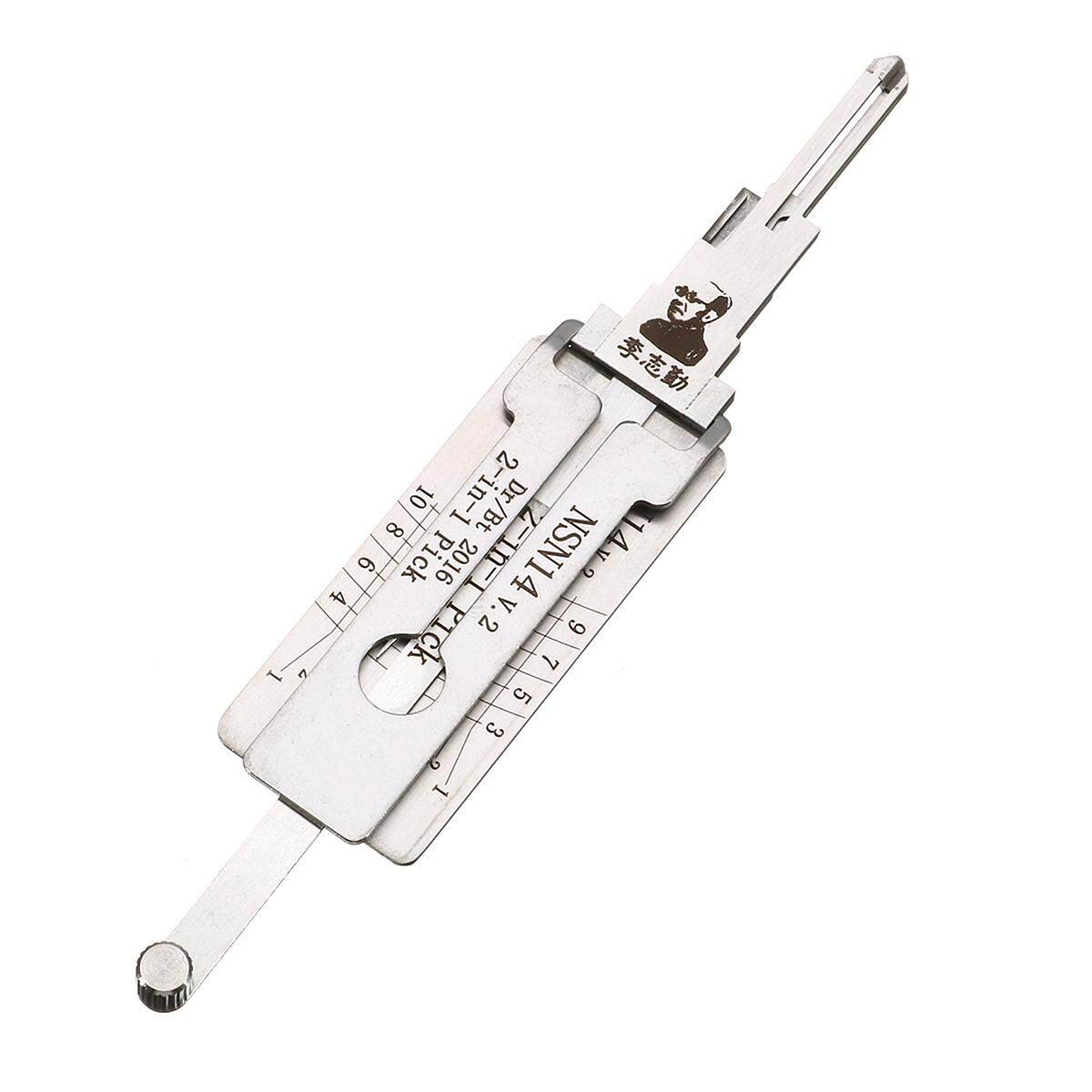 New Nsn14 Dr Bt 2 In 1 Car Door Lock Pick Decoder Unlock Tool