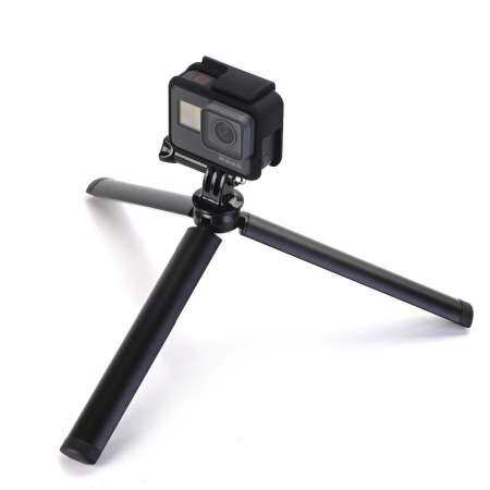 ขาตั้งกล้องแบบพกพามินิขาตั้งสามขากริปมือจับไม้เซลฟี่ขยายสำหรับ DSLR SLR สำหรับ GoPro HERO 7/6/5/4 Xiaomi yi 4 K Action Mijia กล้องกีฬา