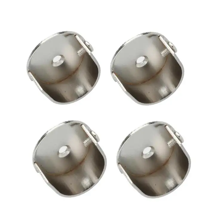 Fityle 4x Recess Bracket Curtain Rail Support Curtain Pole Bracket