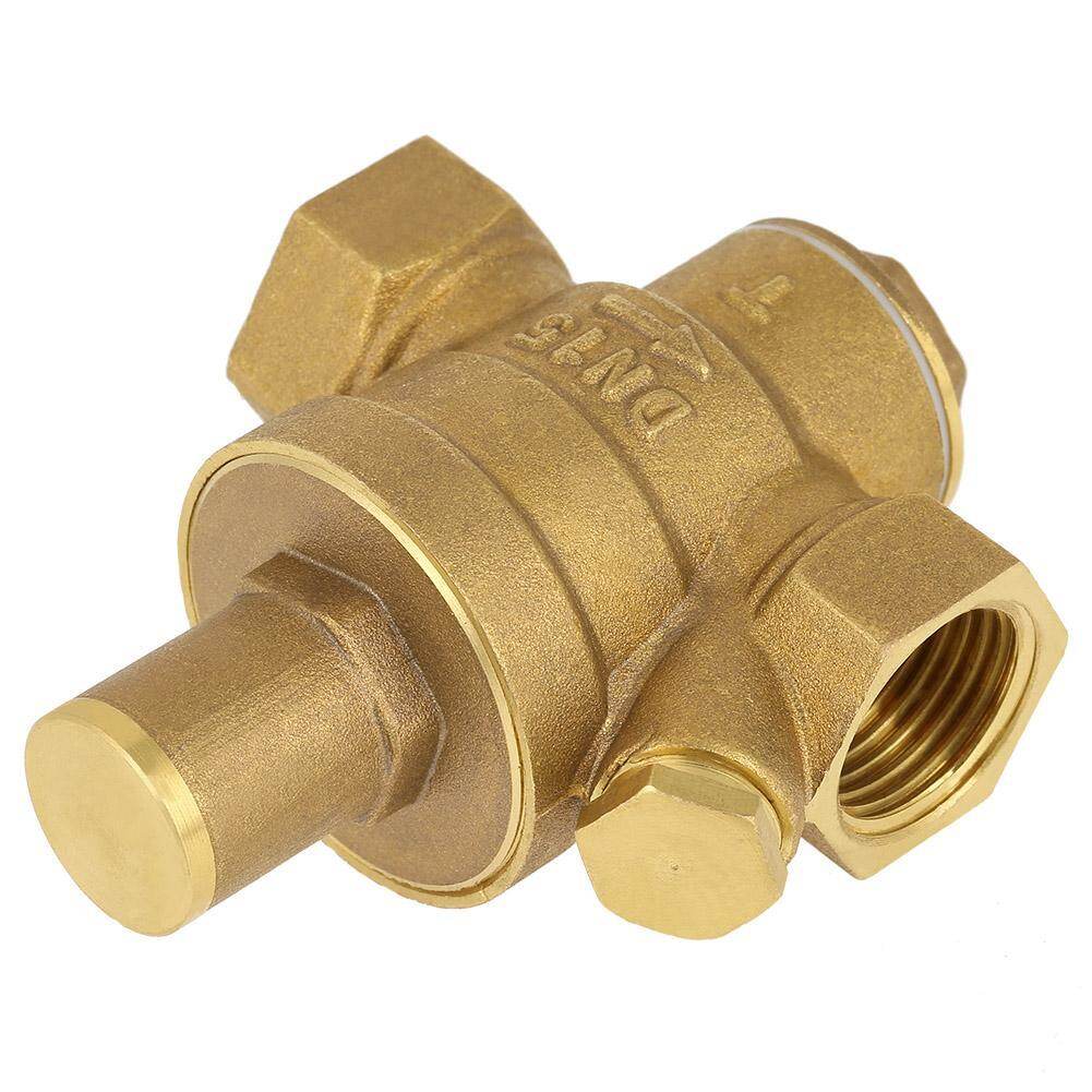1pc Brass Adjustable Water Pressure Reducing Regulator Valve Thread DN15 1/2"