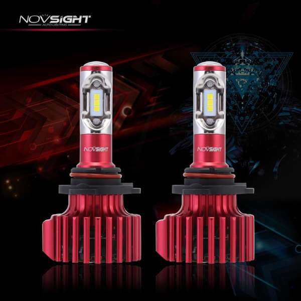 NOVSIGHT LED 9005/HB3 Xe Đèn Pha LED HI/lo Tia 9005 HB3 60 W 10000LM Sương Mù Đèn bóng đèn