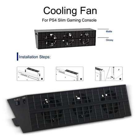พัดลมระบายความร้อนสำหรับพัดลมระบายความร้อนระดับมืออาชีพสำหรับคอนโซลเกม PS4 Slim
