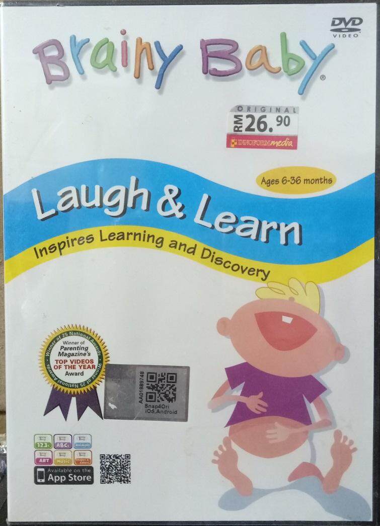 Brainy Baby Laugh & Learn DVD Inspires Learning And Discovery Age 1-5 ...