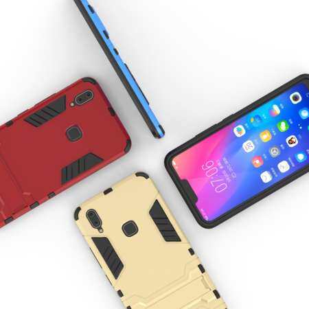 สำหรับ Vivo V11i กรณีซิลิโคนไฮบริด + TPU ฝาหลังเคสโทรศัพท์ Vivo V11i