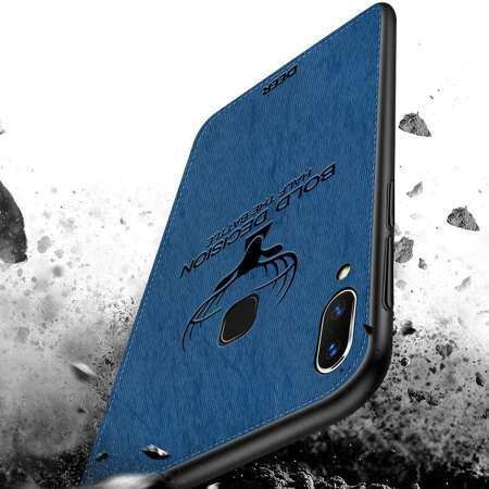 กรอบ TPU แบบนุ่มผ้าใบ Embossed กวางโทรศัพท์เคสสำหรับ VIVO Y67/V5/V5S Elk กรณีผ้านุ่มทอผ้าฝาครอบ