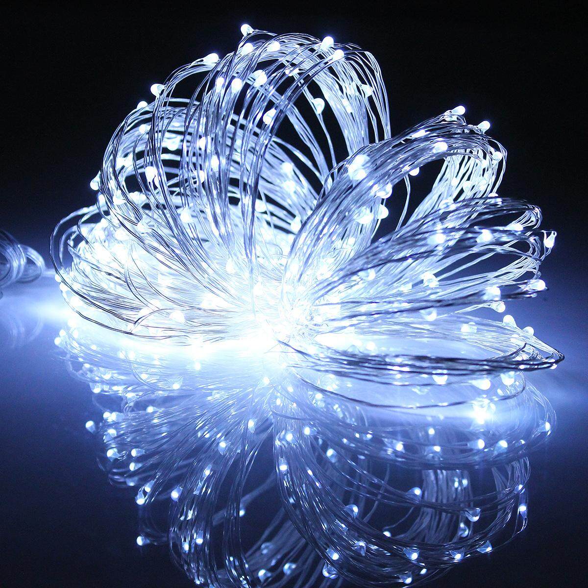 32M Solar Power Wire LED Fairy 300 LED String Light Colorful Outdoor Lighting Christmas Party Decor Lamp Waterproof