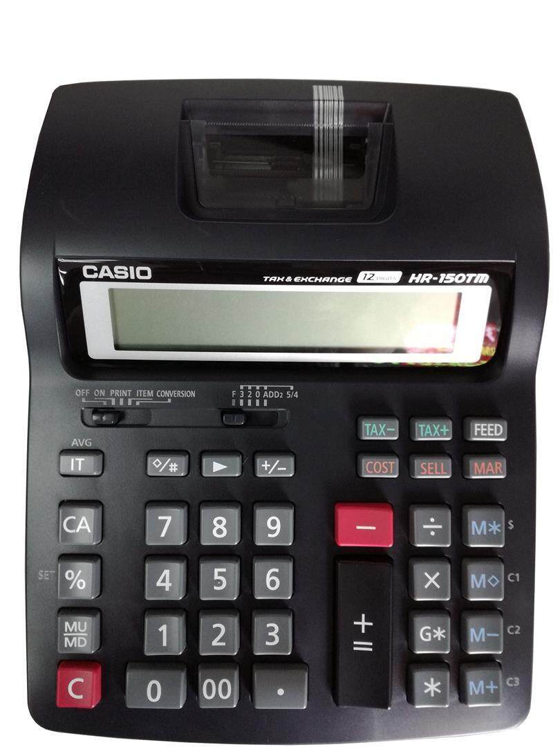 Casio Hr150Tm Printing Calculator Large Display Cost Sell Margin Tax