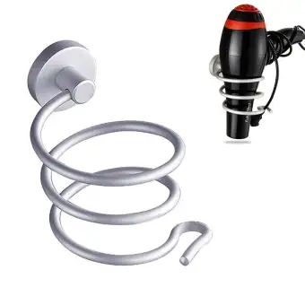 Withritty Spiral Wall Mounted Hair Dryer Holder Rack Hair Blower