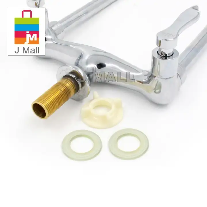 Mcpro Kitchen Bathroom Sink Faucet Flexible Double Twin Pillar