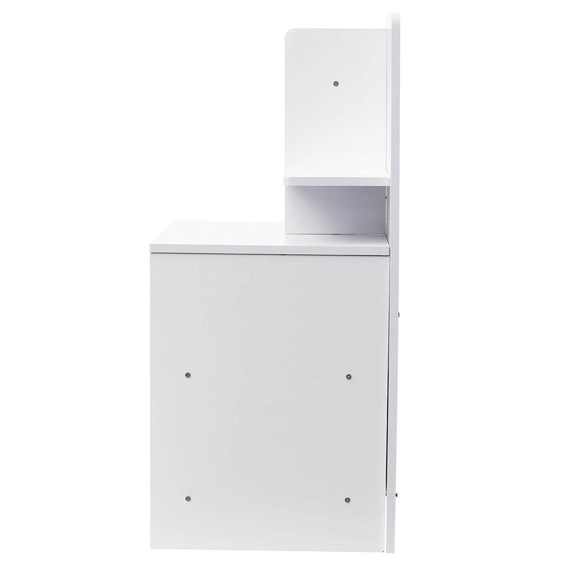 Modern Bedside Table With Drawer Nightstand Storage Bedroom Cabinet Shelf Units Yellow white - intl