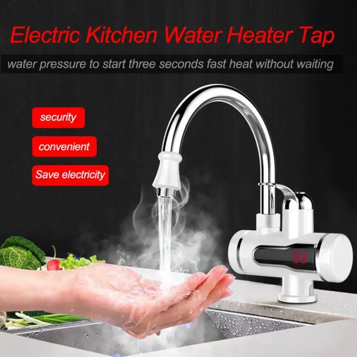 Trustinyou 220v Digital Display Electric Kitchen Water Heater Tap