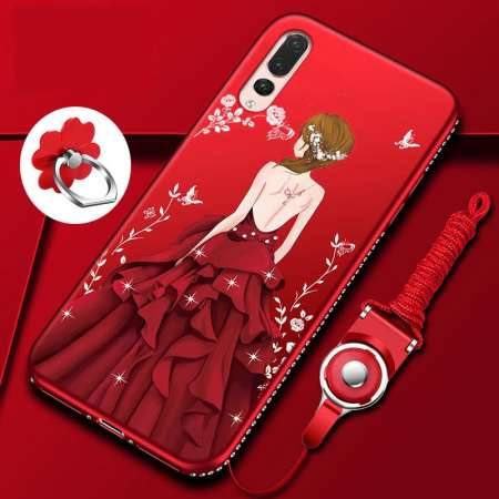 เทพธิดาเพชรเคสสำหรับหัวเหว่ย P20 Pro กากเพชรหรูหราเคสโทรศัพท์สำหรับ Huawei P20 Pro P20pro กรณี TPU ปลอกซิลิโคน - INTL