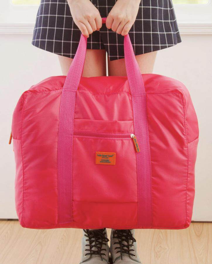 SANDY Foldable Nylon Travel Bag Luggage Bag Lazada