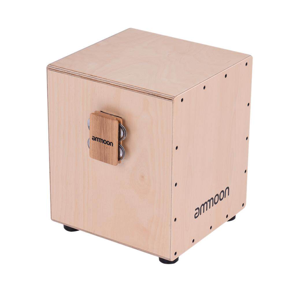 Cajon Box Drum Companion Accessory 4-bell Jingle Castanet for Hand Percussion Instruments (Neutral) - intl