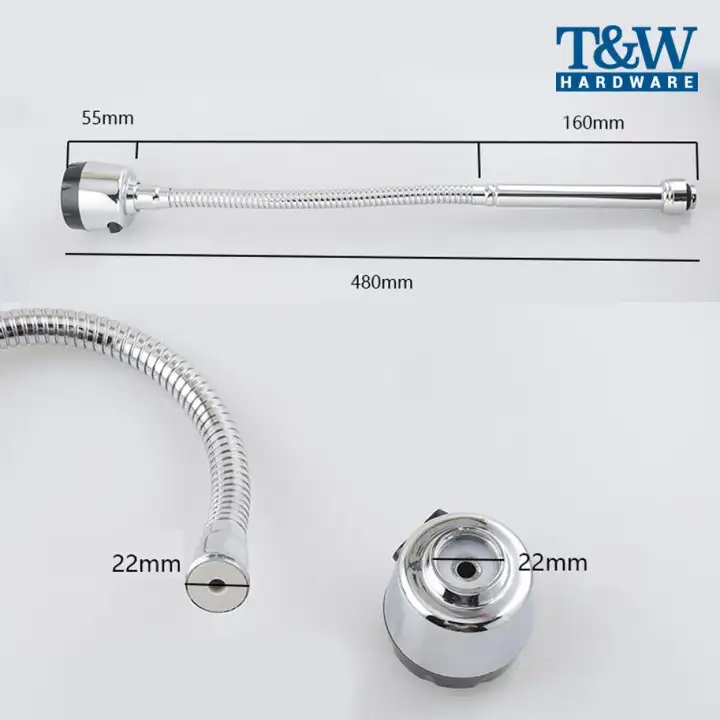 Flexible Kitchen Faucet Hose Stainless Steel Flexible Extension