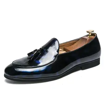 patent leather penny loafer