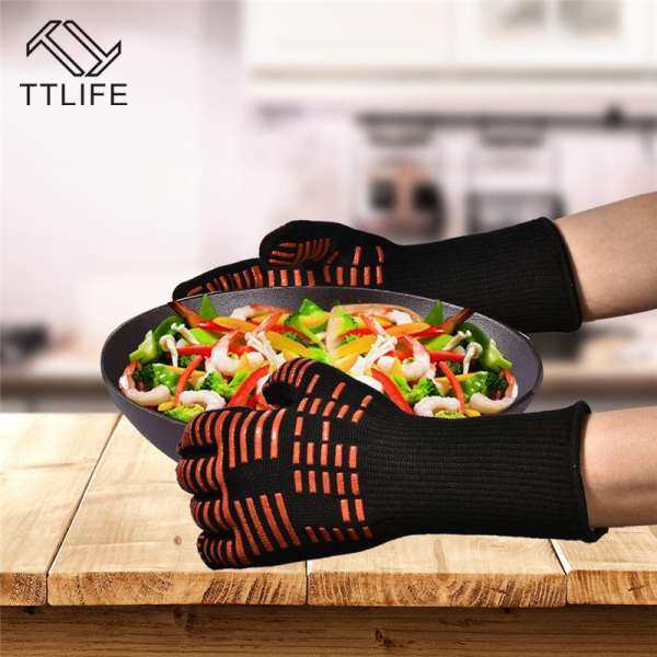 Oven Mitts Gloves BBQ Grilling Cooking Gloves - 932F Extreme Heat Resistant Gloves Long For Extra Forearm Protection