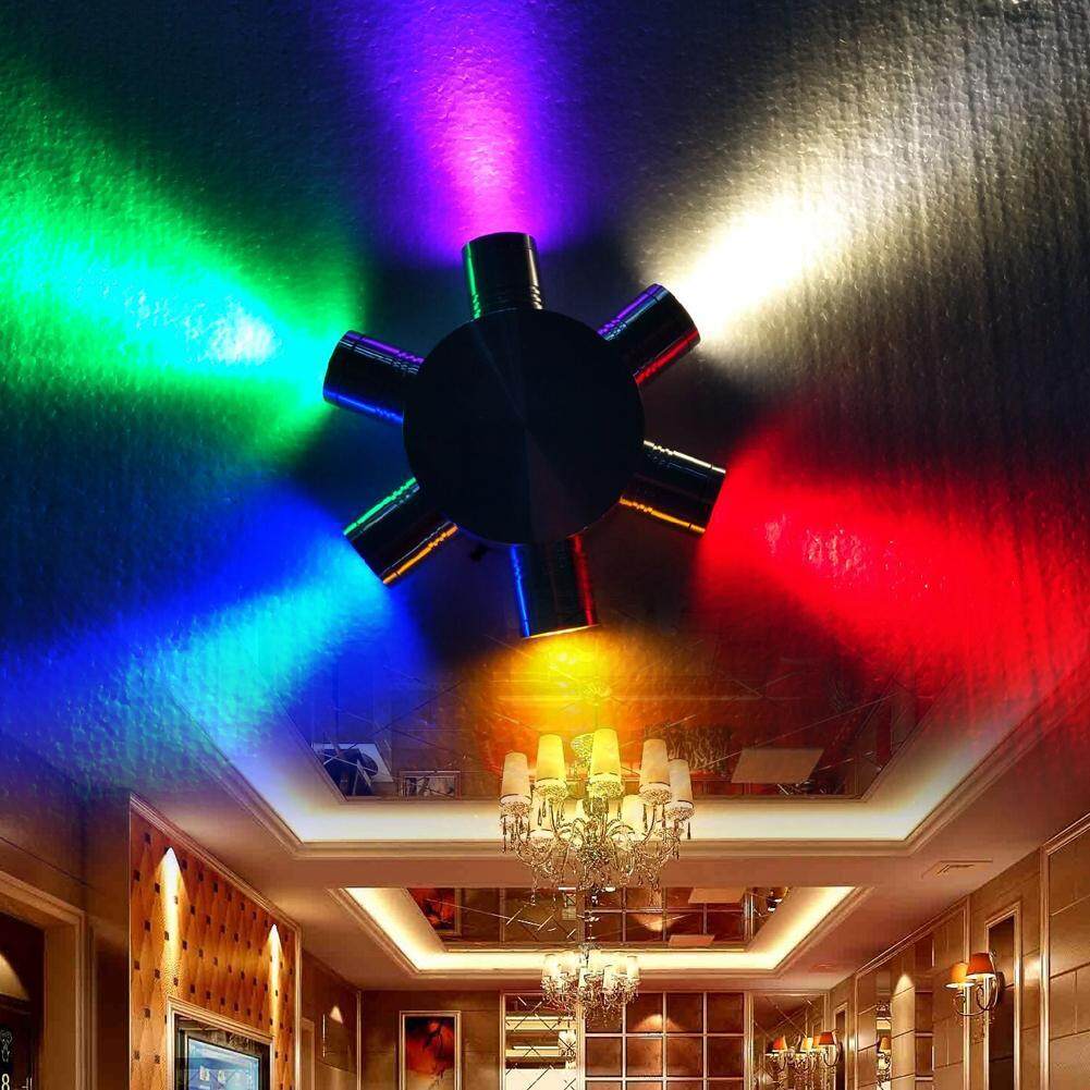 6W Waterproof LED Cross Star Wall Lamp Bedroom Background Light