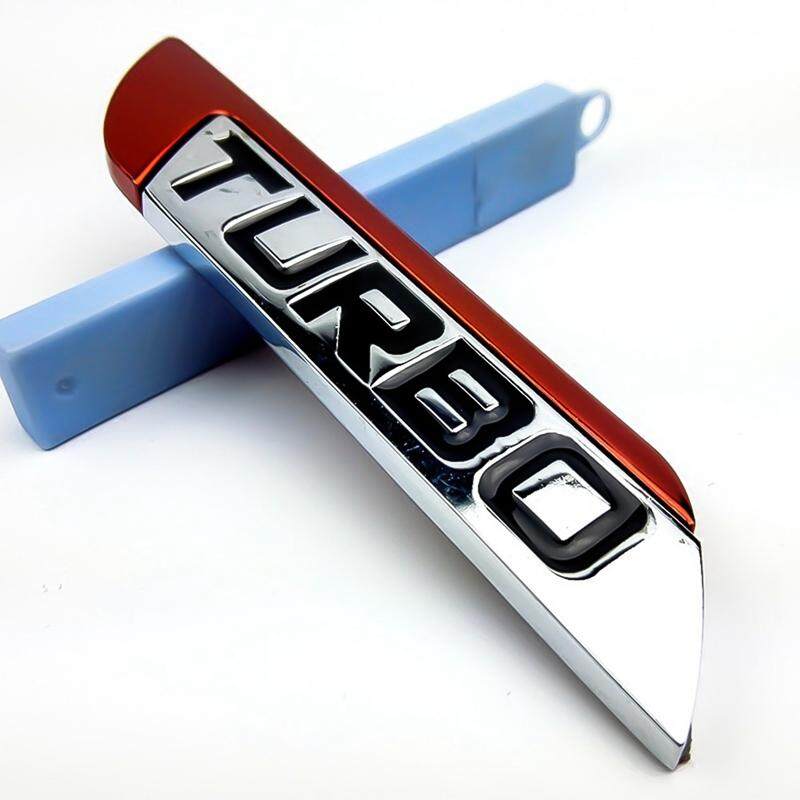 Metal 3D Car Stickers Decal Fender Body Turbo Logo Emblem Badge Stickers Decor