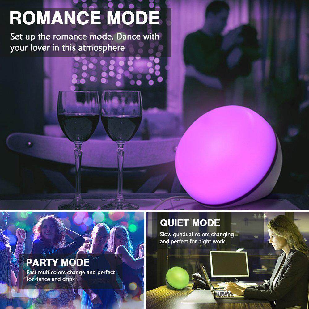 AUGIENB USB Smart RGB LED Night Light App/Voice Control Desk Lamp With Alexa Google Home