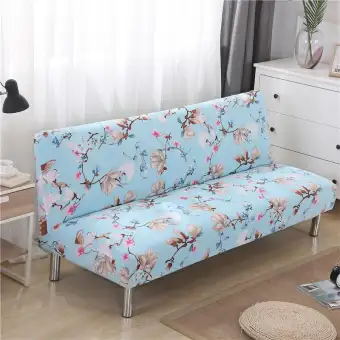 3 Seater 1 Piece Sofa Cover Armless Couch Protector With Elastic Spandex Slipcover For Home Decor