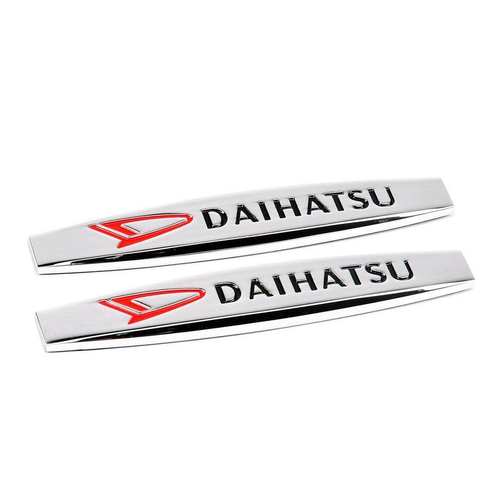 Sepeda Motor Gaya Mobil Stiker Bumper Lencana Emblem Decal untuk Daihatsu Terios Sirion Yrv Mira Rocky Feroza Sandiwara Bahan Copen
